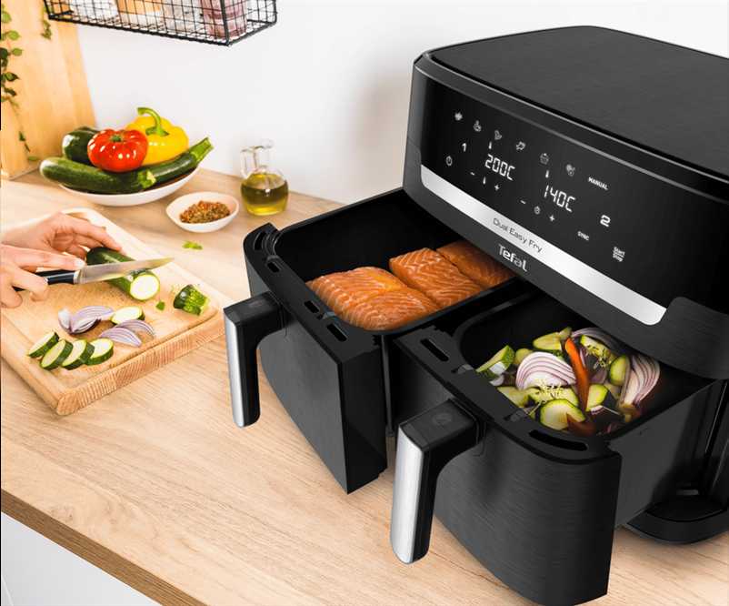 Gruzdintuvė Tefal Dual Easy EY9428E, dviejų skyrių, 11 l