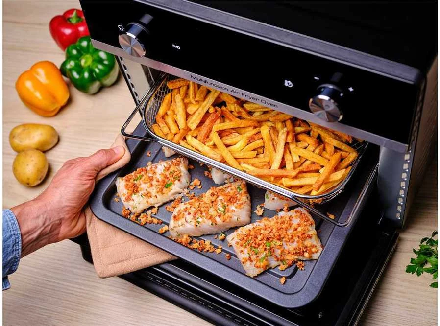 Gruzdintuvė Tefal Easy Fry Air Fryer Oven 20L FW6058 (juodas/sidabrinis)