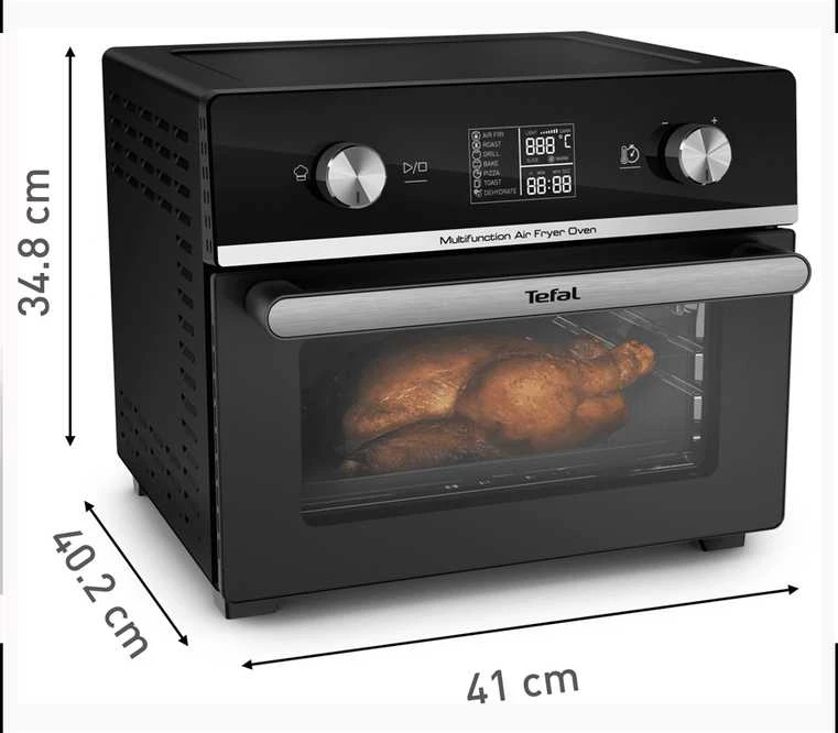 Gruzdintuvė Tefal Easy Fry Air Fryer Oven 20L FW6058 (juodas/sidabrinis)