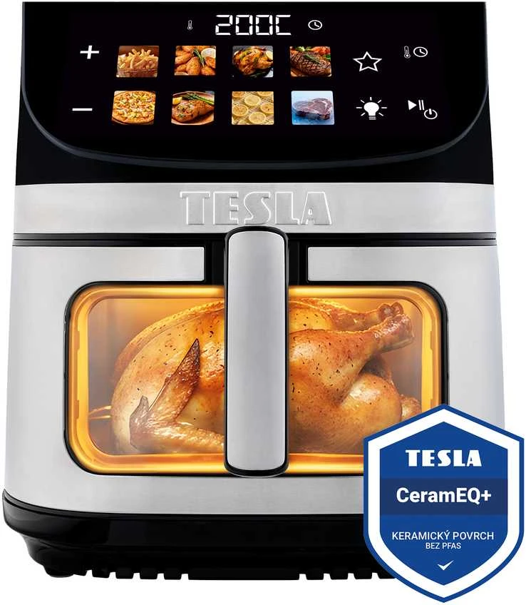 Gruzdintuvė Tesla Aircook DualHeat QD464 XXL 9 l juoda