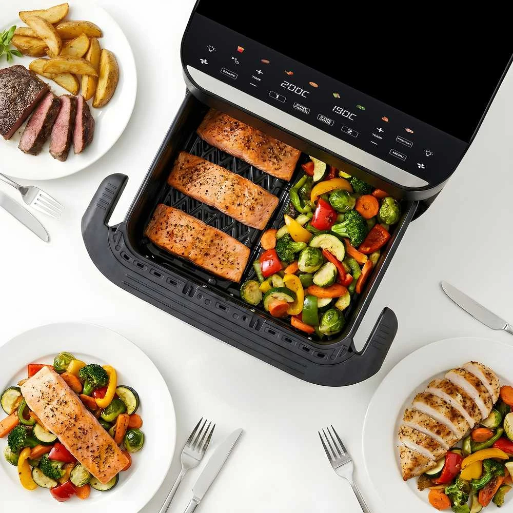 Gruzdintuvė Tesla Aircook DualHeat QD575 XXL 10 l juoda