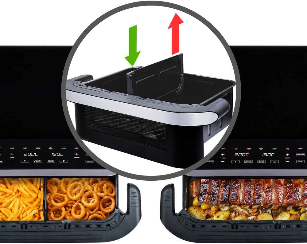 Gruzdintuvė Tesla Aircook DualHeat QD575 XXL 10 l juoda