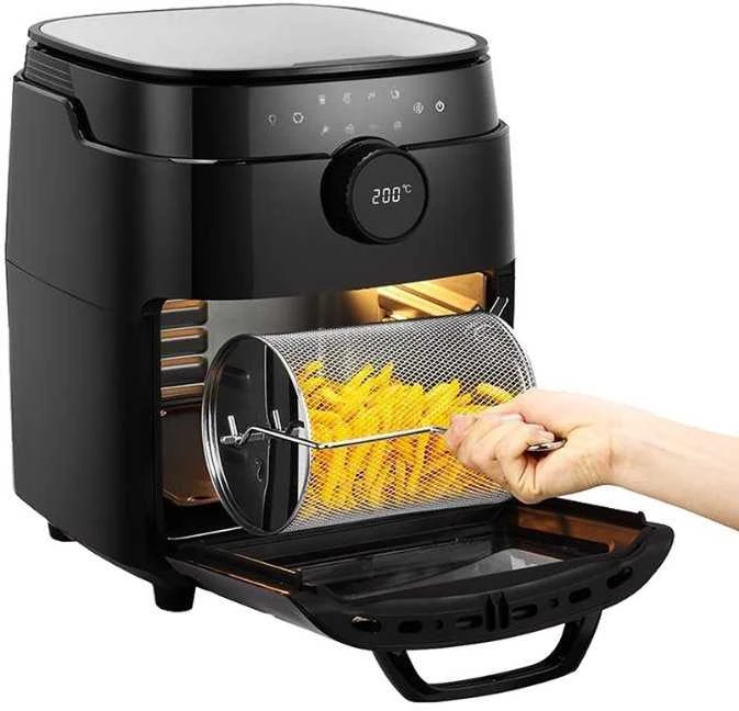 Gruzdintuvė Tesla AirCook & Grilis QG800 Wi-Fi 12 l juoda
