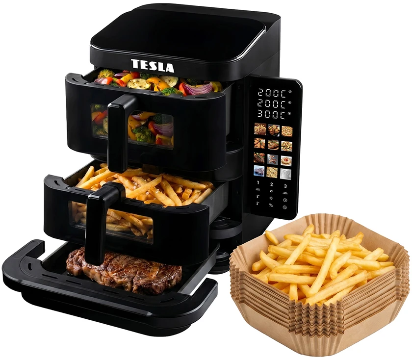 Gruzdintuvė TESLA AirCook TrioZone Q636 XXL