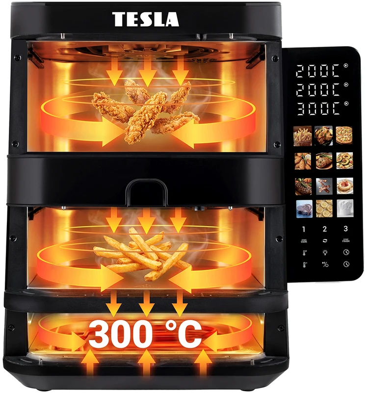 Gruzdintuvė TESLA AirCook TrioZone Q636 XXL