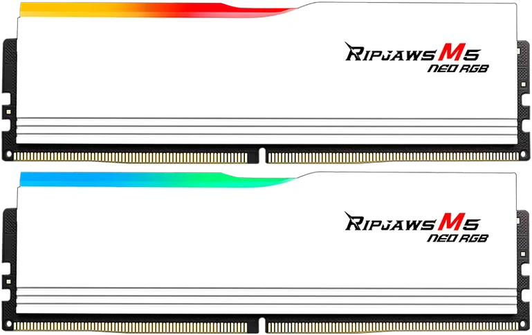 RAM Atmintis G.Skill Ripjaws M5 Neo RGB, DDR5, 64 GB, 6000MHz, CL30 (F5-6000J3040G32GX2-RM5NRW)