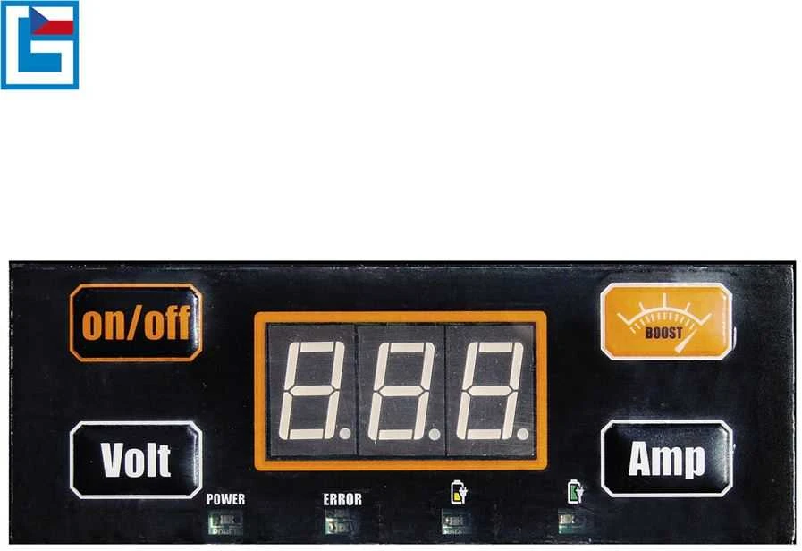 Güde GAB 10A įkroviklio valdymo skydelis