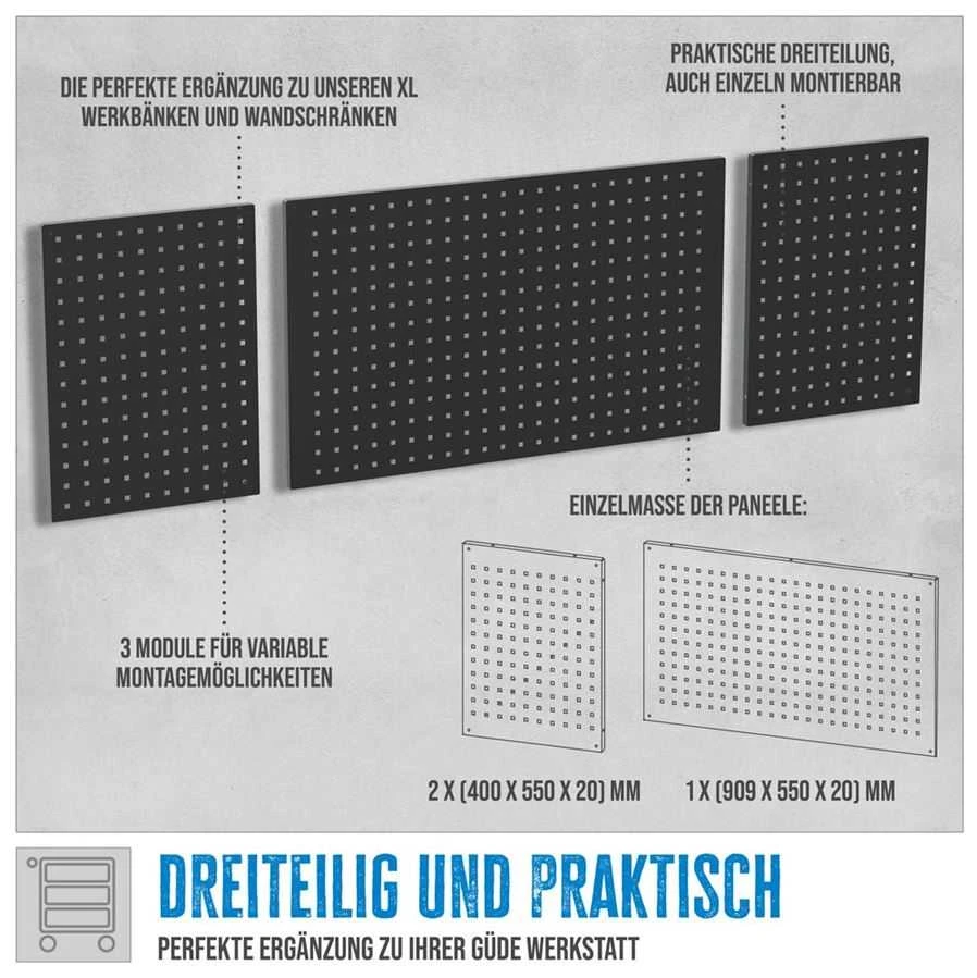 Güde GL 1709 XL 3 dalių sieninis pakabukas