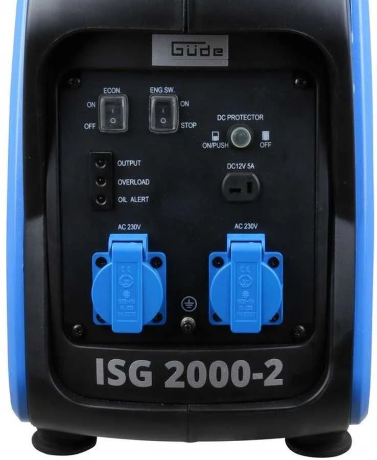 GÜDE Inverterinis generatorius, nešiojama elektrinė, jautriai elektronikai, žemo triukšmo generatorius, 2000W benzininis generatorius