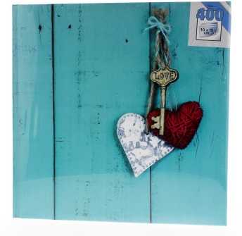 Hama Rustico Love Key 30x30 100 balti puslapiai 2541