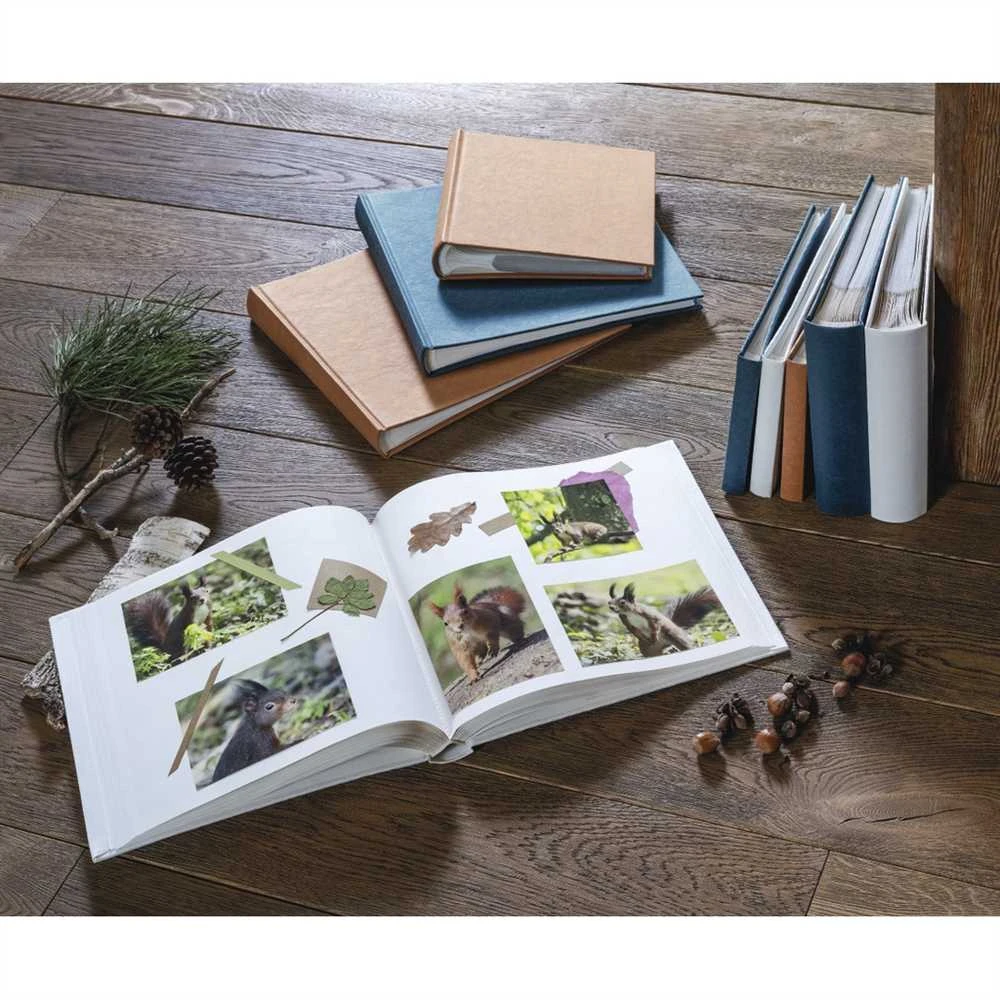 Hama raukšlėtas knygų viršelis 24x17 36 balti puslapiai ruda 7614