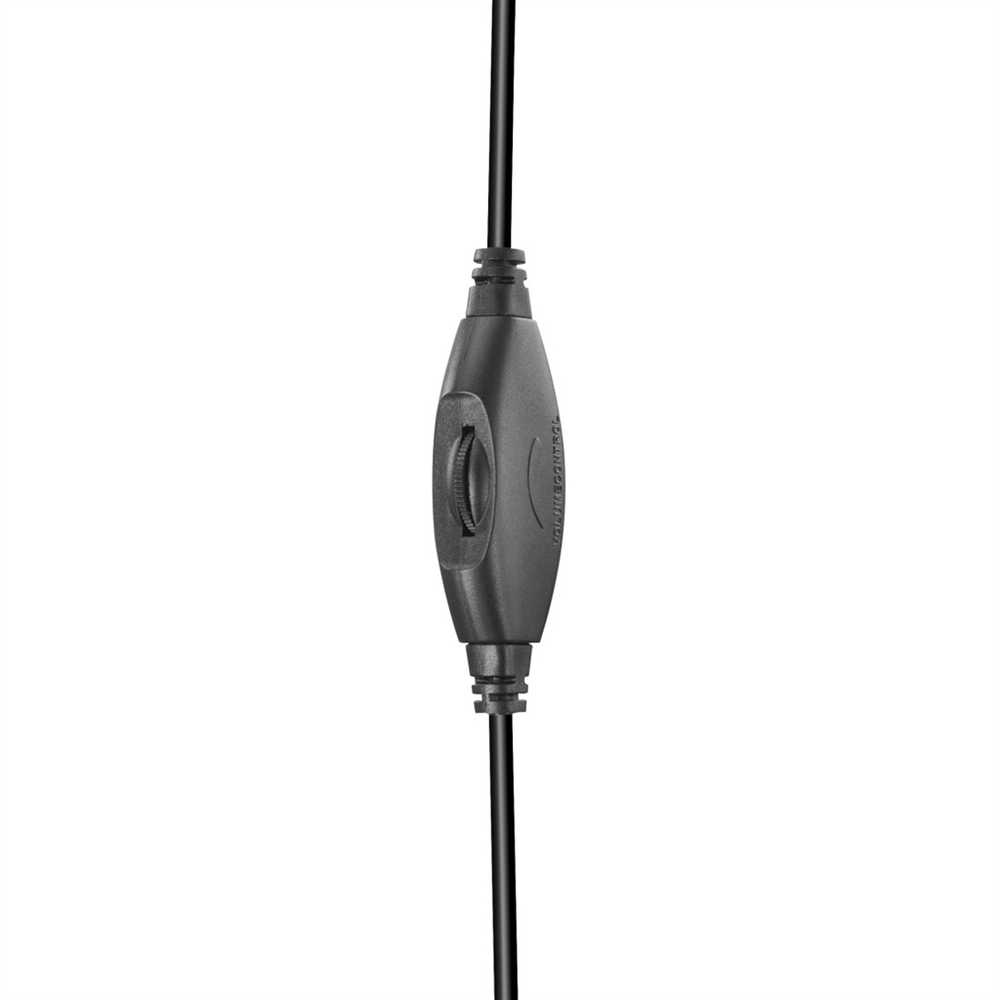 Hama Ausinės NAUSZNE “SHELL“ Z DŁUGIM PRZEWODEM (6M) NEW Juoda
