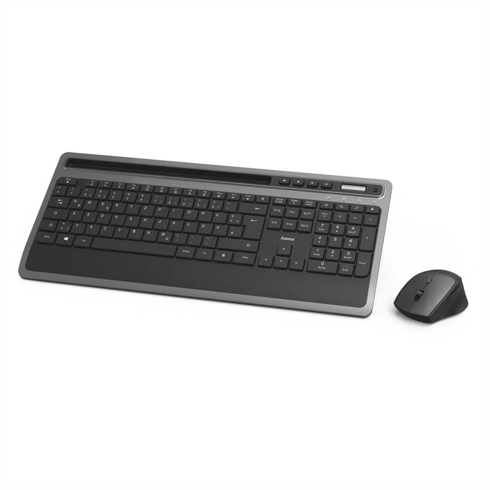 Hama belaidė multimedijos klaviatūra and pelė set KMW-600, anthracite/juodas