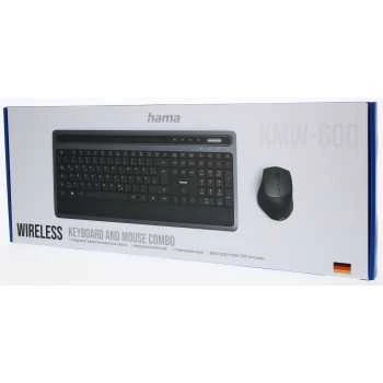Hama belaidė multimedijos klaviatūra and pelė set KMW-600, anthracite/juodas
