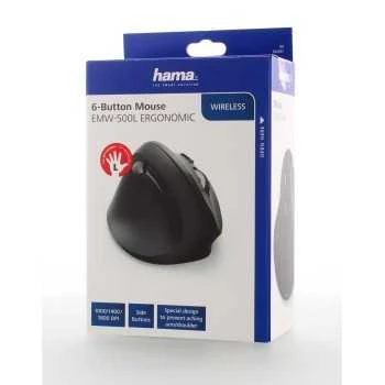 Pelė Hama EMW-500 juoda kairiarankiams