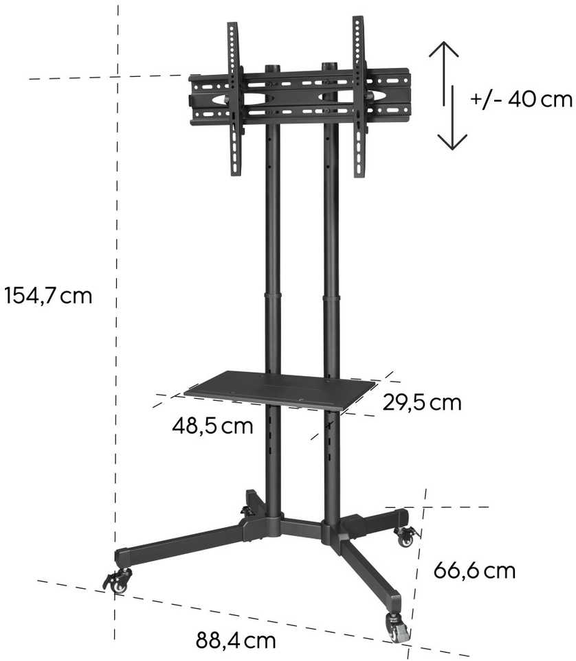 Laikiklis Hama 220874 stojak do TV (75“), 40 kg