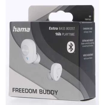 Ausinės Hama Freedom Buddy Balta