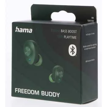 Hama Freedom Buddy žalios ausinės pakuotė
