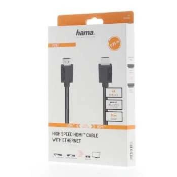Hama HDMI kabelis 0,75 m pakuotėje