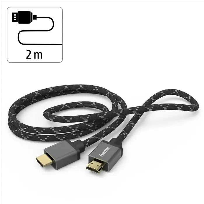 Hama HDMI 2.1 8K 2m, Premium, itin didelės spartos