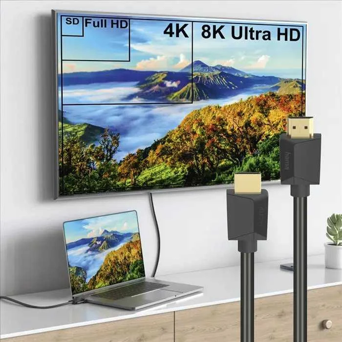 Hama HDMI 2.1 8K 2m, itin didelė sparta