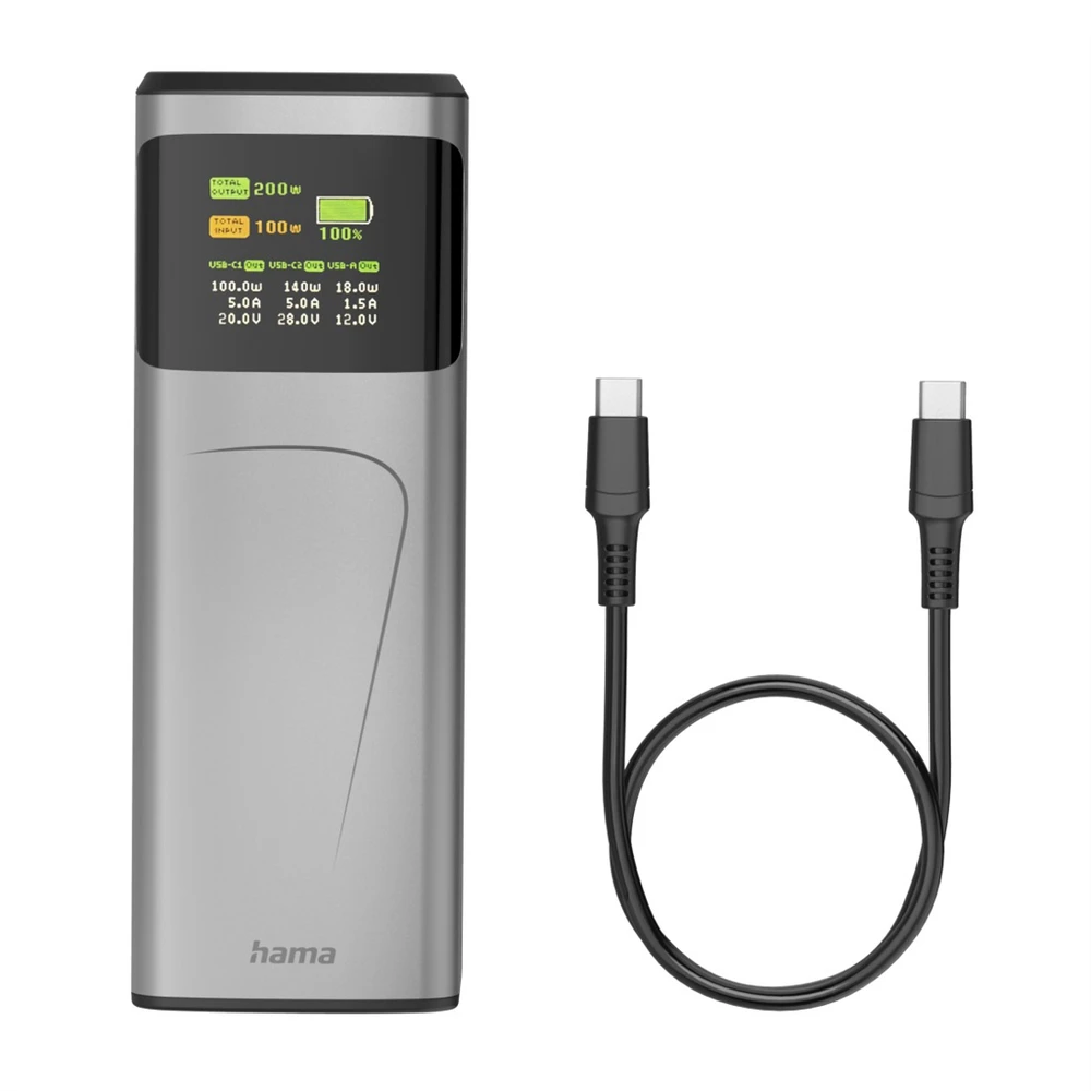 Hama didelės galios nešiojamas akumuliatorius 200 24000 mAh