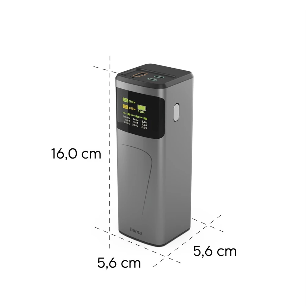 Hama didelės galios nešiojamas akumuliatorius 200 24000 mAh