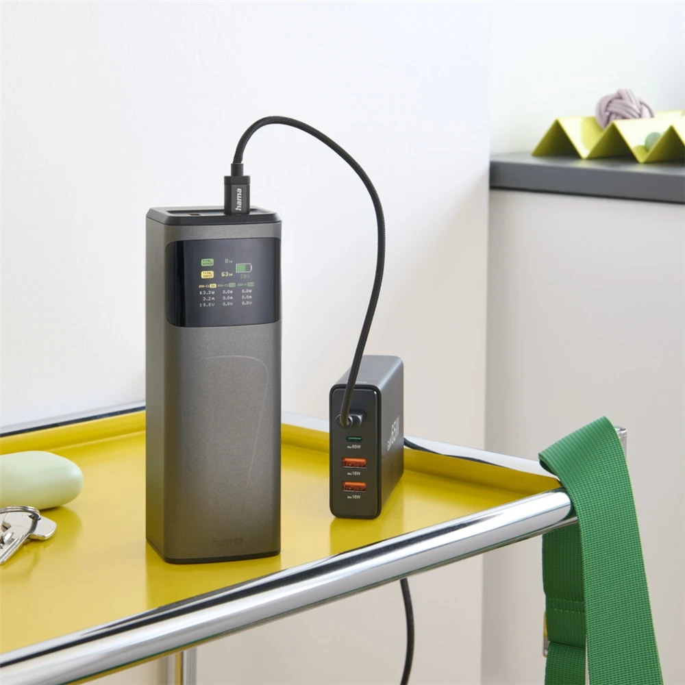 Hama įkroviklis, didelės galios, 65 W, 20000 mAh