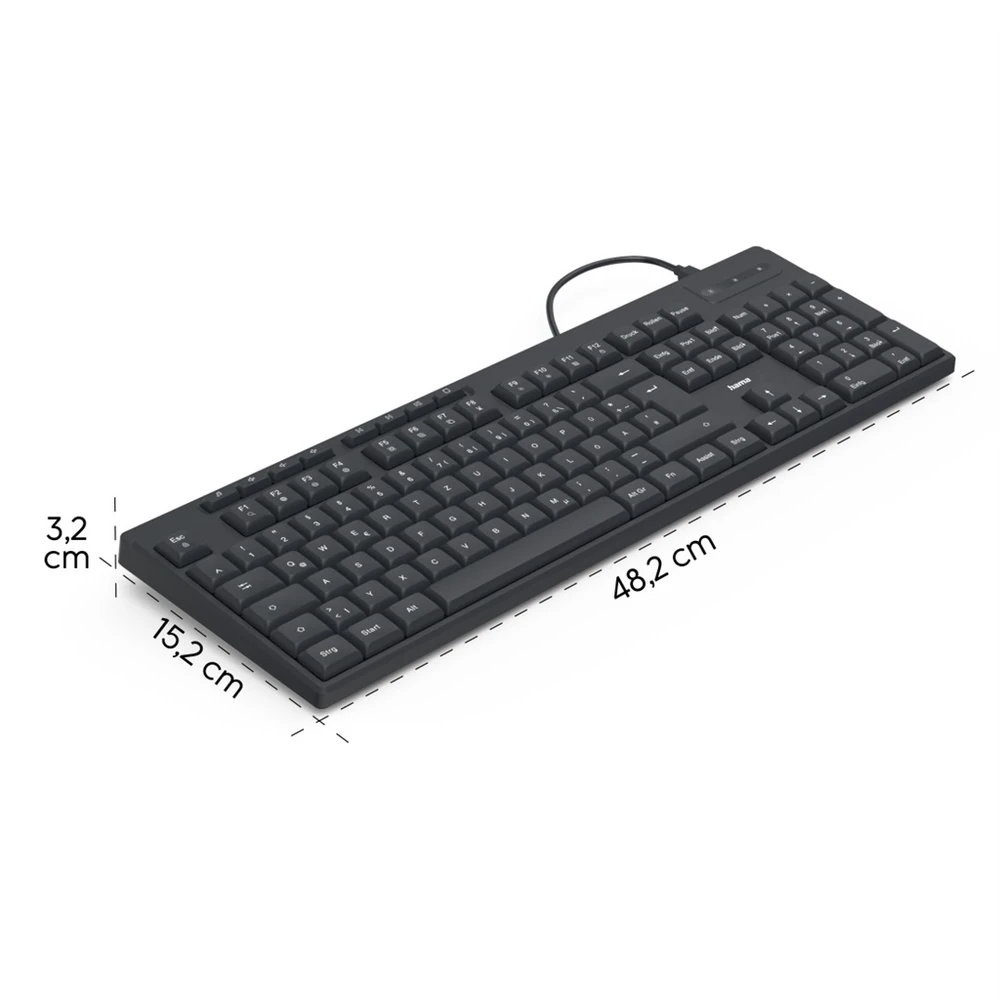 Hama CK-200 klaviatūra juoda