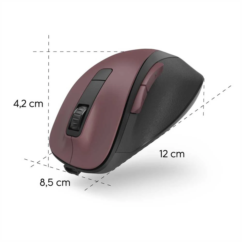 Hama MW-500 V2 Belaidė pelė with Baterija - Burgundy