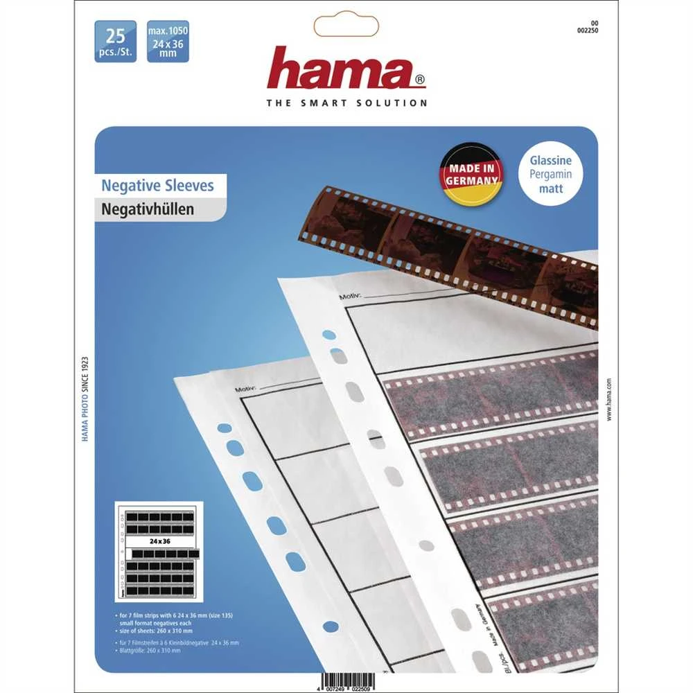Nuotraukų rėmelis Hama negatyvų įmautės 35mm/7A6 PG 25 lapai (2250)