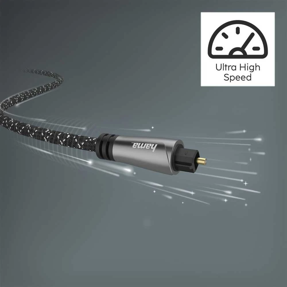 Hama Toslink kabelis – Toslink 1,5 m juodas (002051390000)
