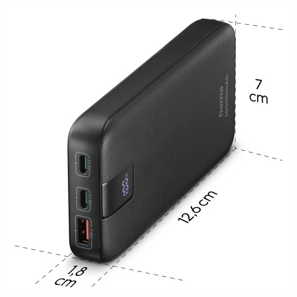 Carruzzo Hama Power Pack PD 10 10000 mAh antracitas
