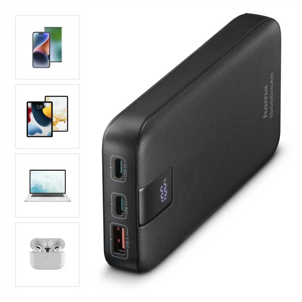 Carruzzo Hama Power Pack PD 10 10000 mAh antracitas