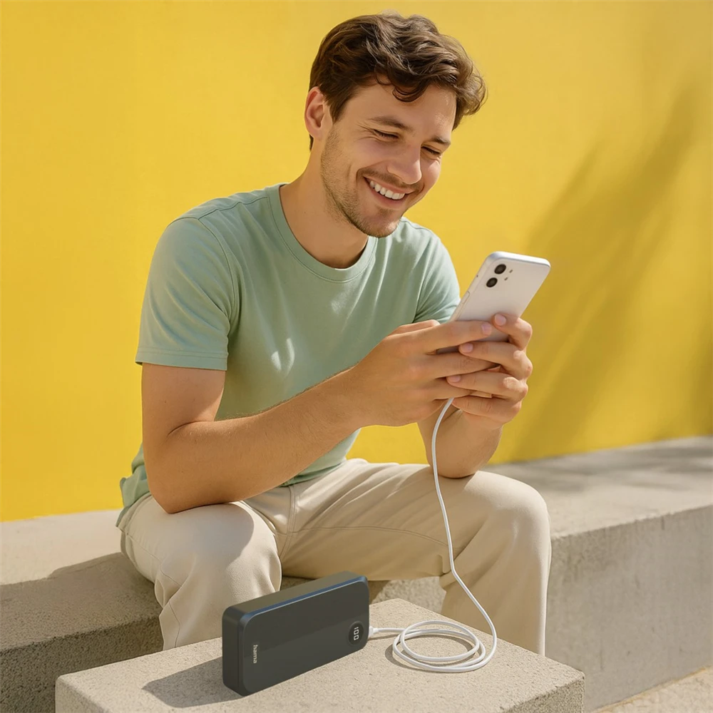 Hama įkroviklis pradinio lygio 20000 mAh juodas