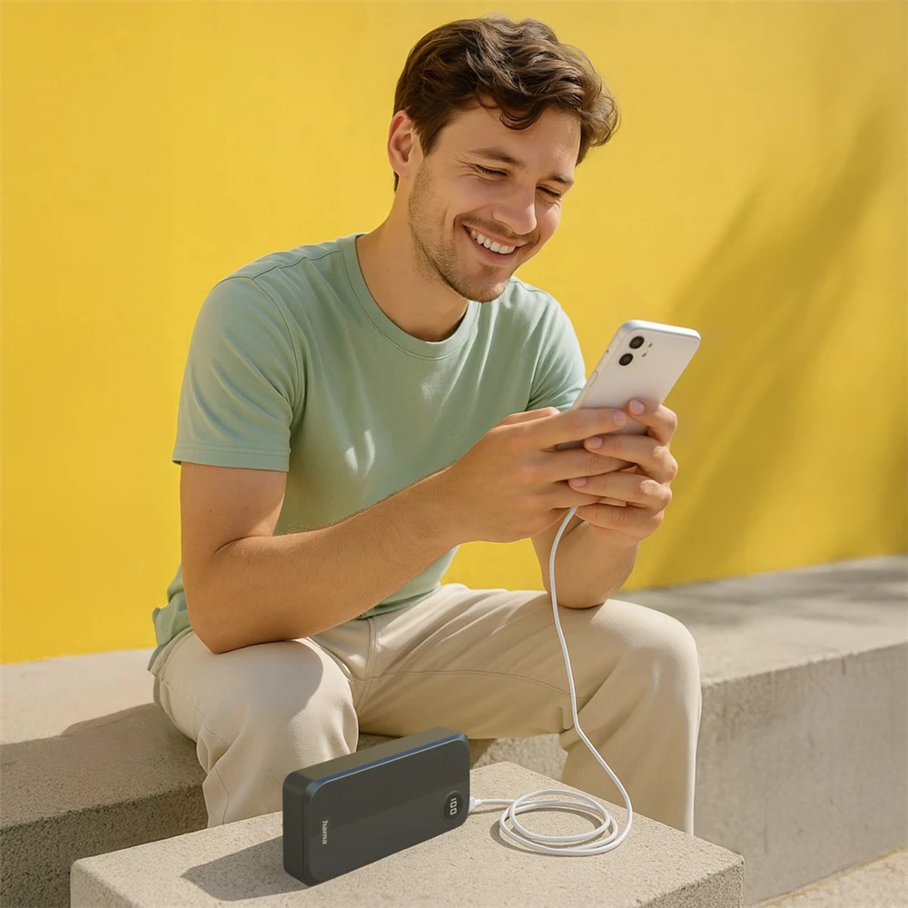 Hama įkroviklis pradinio lygio 20000 mAh juodas