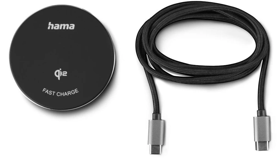 Hama kroviklis indukcinė Qi2 Fast Charge 15W, juoda