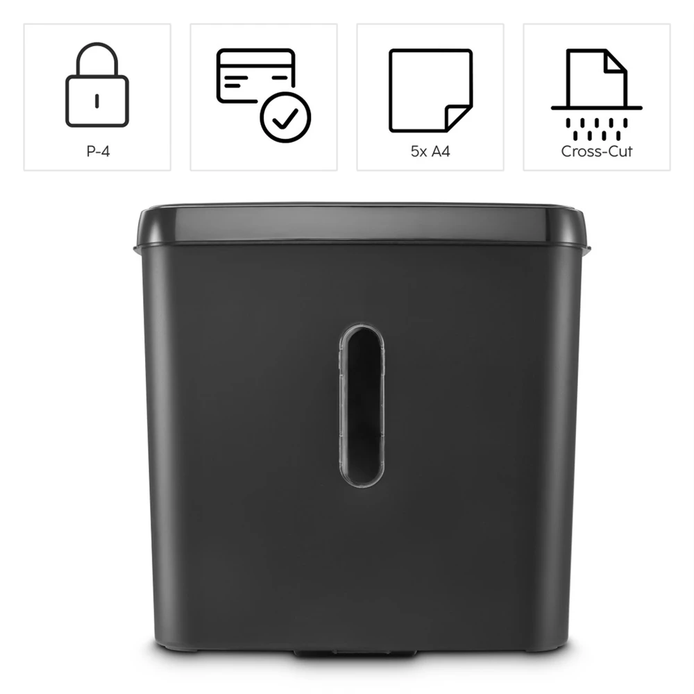 Hama Safe X50 popieriaus smulkintuvas su funkcijų piktogramomis
