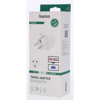 Hama adapteris kelioninis Basic UK lizdas - EU kištukas