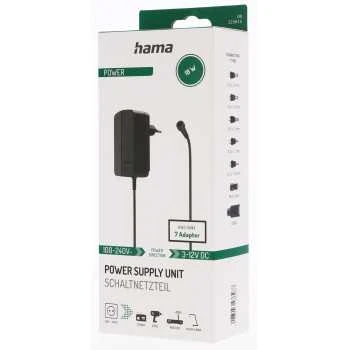 Hama universalus maitinimo šaltinis 12 V/1500 mA, reguliuojamas, 7 jungtys