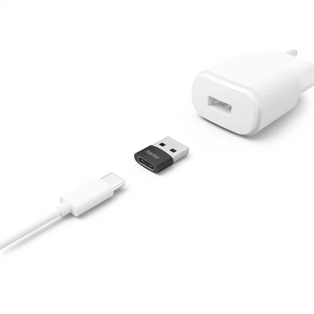 Hama USB adapteris tarp įkroviklio ir laido