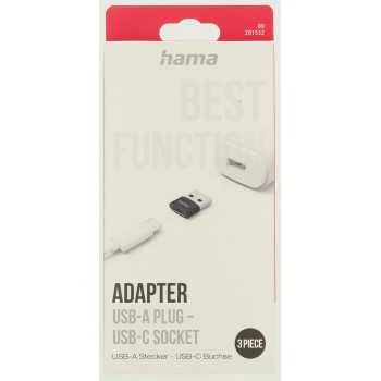 Adapteris Hama USB A pistik -> USB C pesa
