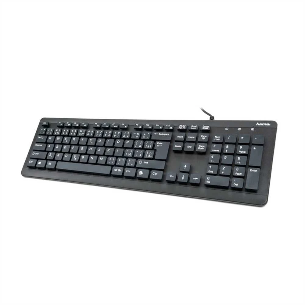 Hama KC-600 vandeniui atspari klaviatūra, juoda