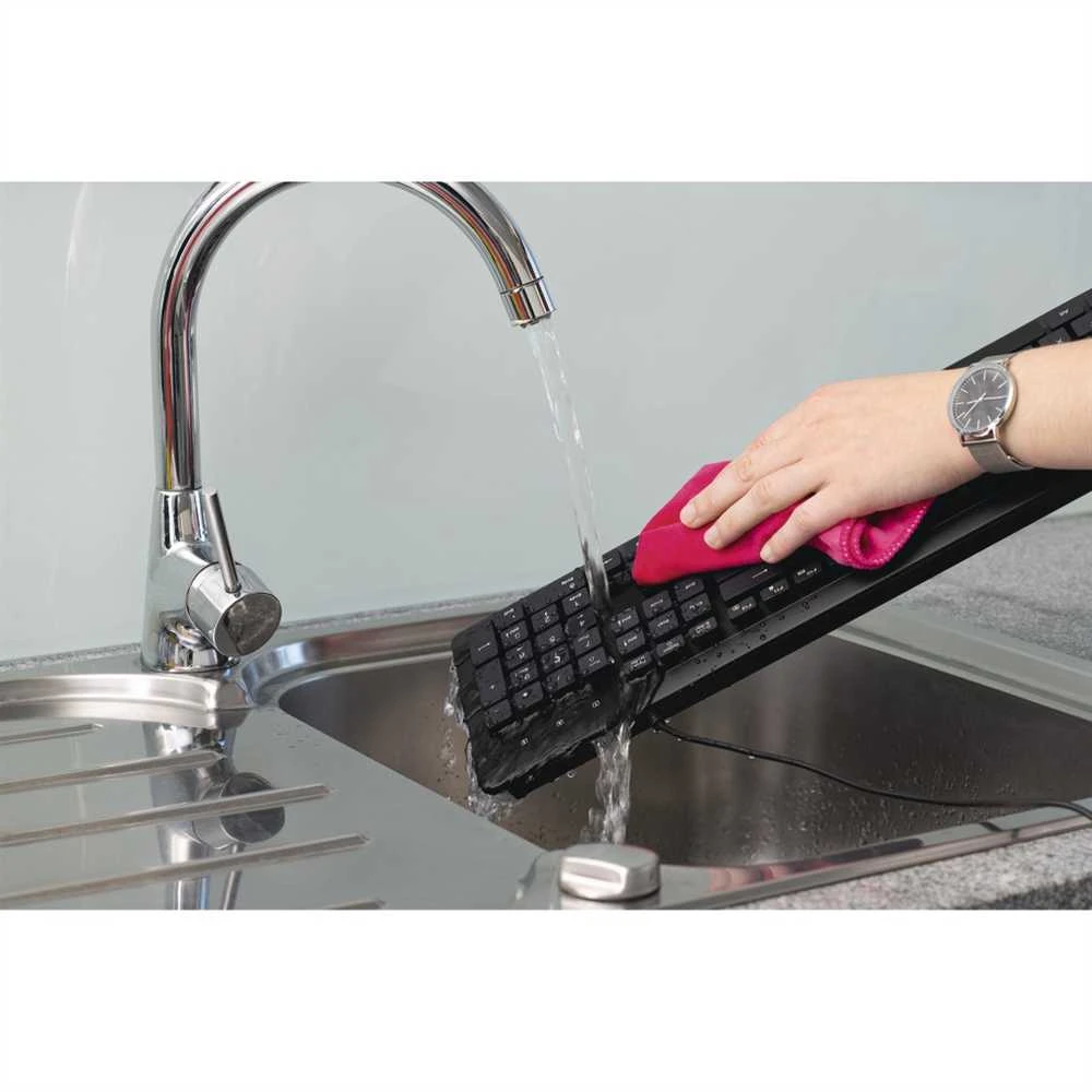 Hama KC-600 vandeniui atspari klaviatūra, juoda