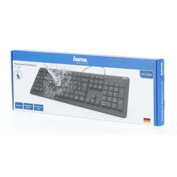 Hama KC-600 vandeniui atspari klaviatūra, juoda