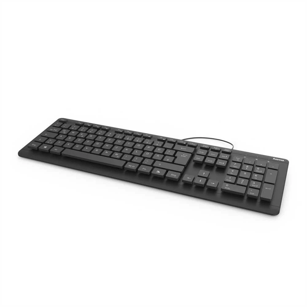 Hama KC-600 vandeniui atspari klaviatūra, juoda
