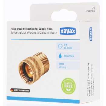 Hama „Xavax“ apsauginis vožtuvas (Aquastop) skalbimo mašinos tiekimo žarnai, 3/4 colio sriegis, žalvaris