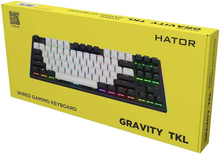Klaviatūra Hator Gravity TKL HTK560 juoda