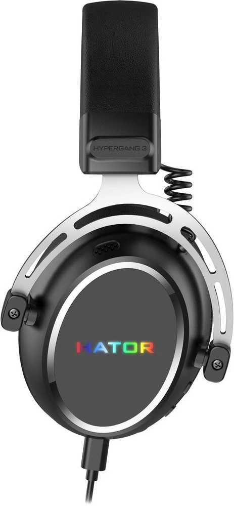 Ausinės Hator Hypergang 3 USB ESH50 RGB juoda