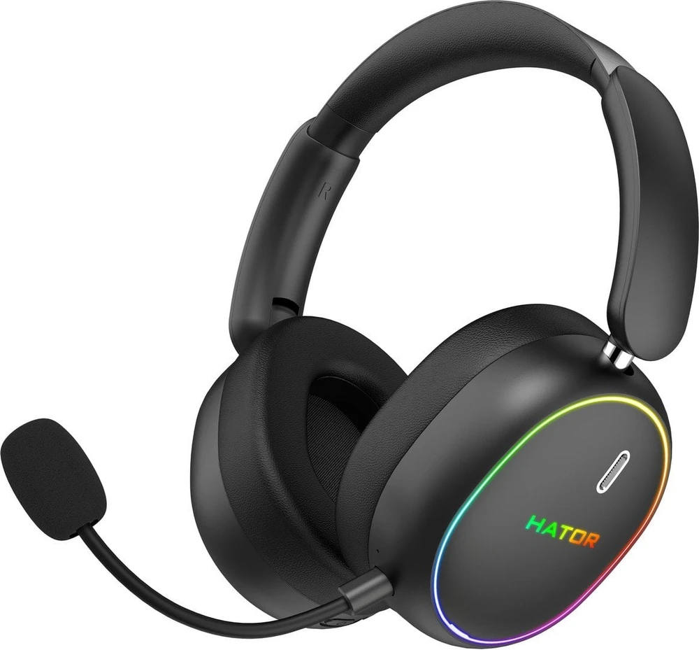 Hator Phoenix 2 ausinės su mikrofonu ir RGB apšvietimu